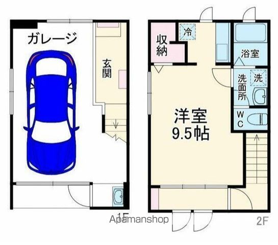 ユニガーレ　グリーンソルⅡの間取り