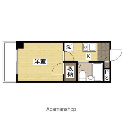 リバティ丸之内[1K/19m2]の間取図