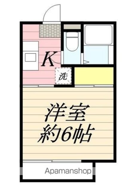 グリーンハイム[1K/17.5m2]の間取図