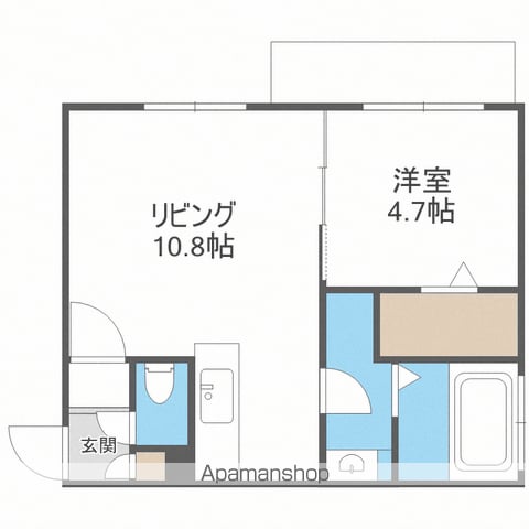 AXISーWILL 東札幌STA.(アクシスウィル東札幌ステーシの間取り写真