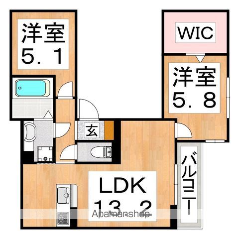 PASSARO GRANDE 北田辺の間取り写真