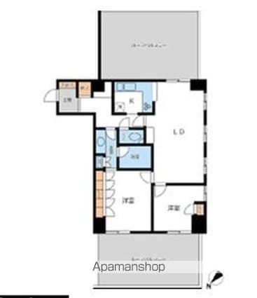 柳橋レジデンス[2LDK/71.63m2]の間取図