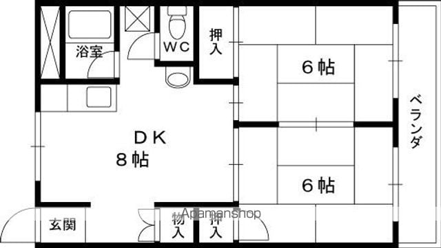 富士コーポラスの間取り写真
