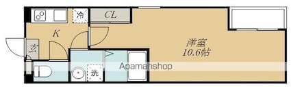 ＲＥＧＡＬＥＳＴ　Ｆｉｒｓｔ　咲（レガリストファーストサク）[1K/30.08m2]の間取図