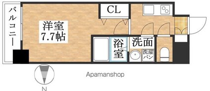 Ｓ－ＲＥＳＩＤＥＮＣＥ庄内通駅前ｃｕｒｅｒｅ[1K/24.8m2]の間取図