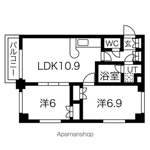 メープル桑園駅の間取り写真
