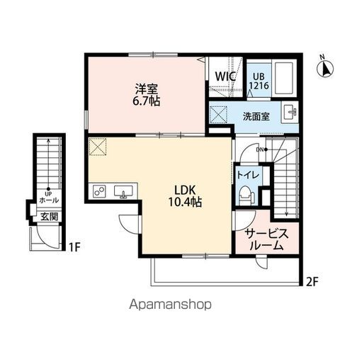 AMOUR VALLE FIUMEの間取り写真