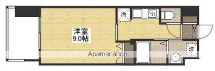 プライマル広島駅[1K/27.36m2]の間取図