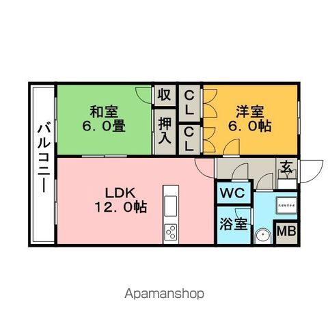 グリーンヒルズ東山の間取り写真