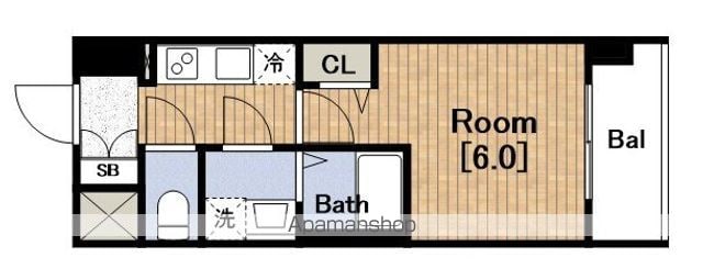 ESLEADOSAKAセントラルの間取り写真