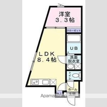 メゾン・ド・ラティール[1LDK/27.29m2]の間取図
