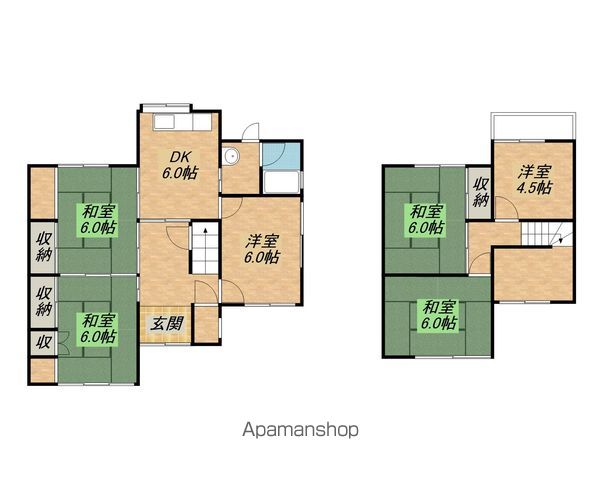 追分6丁目貸家の間取り