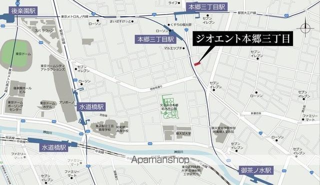 ジオエント本郷三丁目の周辺写真