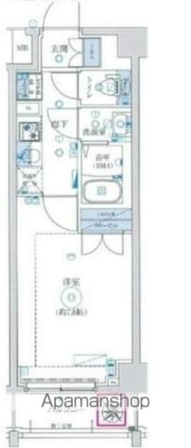 ＲＥＸＺＹ東向島[1K/25.95m2]の間取図