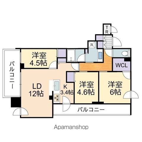 ブランシエラ札幌桑園の間取り写真
