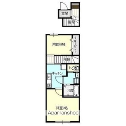 フェリス上田[1K/40.64m2]の間取図