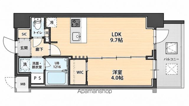 S−RESIDENCE江坂FOCALの間取り写真