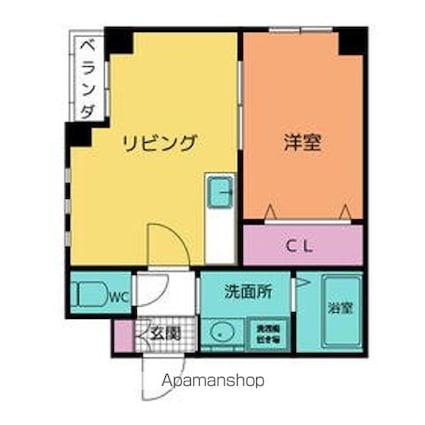 サンフタミ泉ビル[1LDK/33m2]の間取図