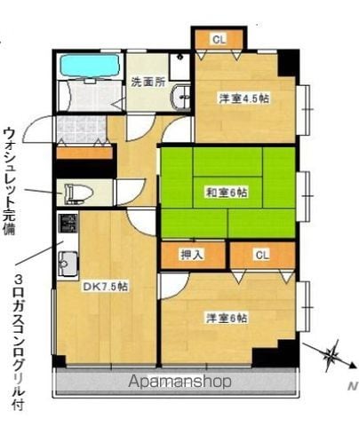 ネオカーサ南庄の間取り写真
