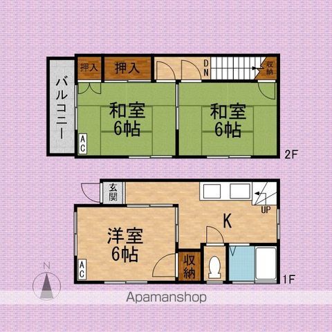 高村貸家の間取り写真
