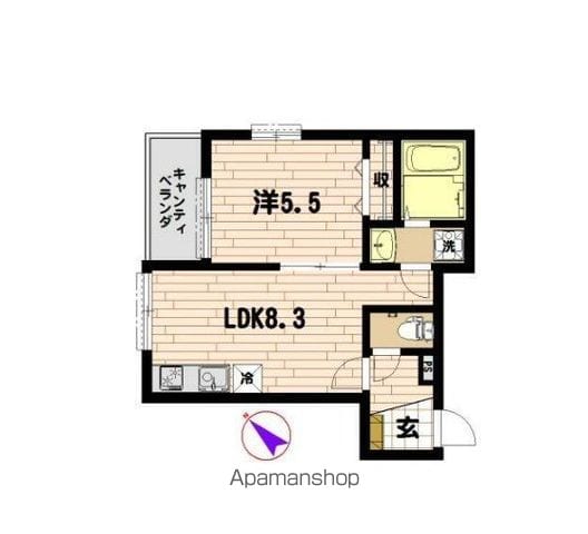 ＳＥＴＴＬＥ湘南 303 ｜ 神奈川県藤沢市辻堂２丁目8-3（賃貸マンション1LDK・3階・35.24㎡） その2