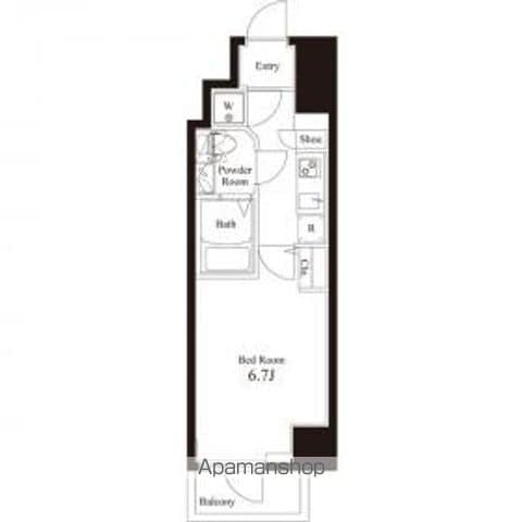 アペルト西新宿の間取り写真
