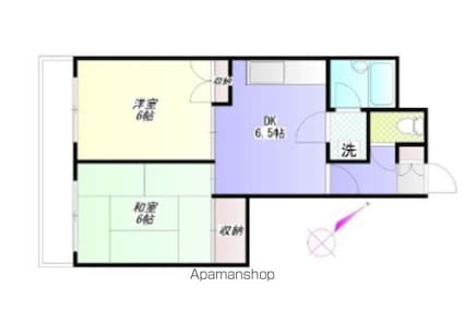 ストーク立川[2DK/40m2]の間取図