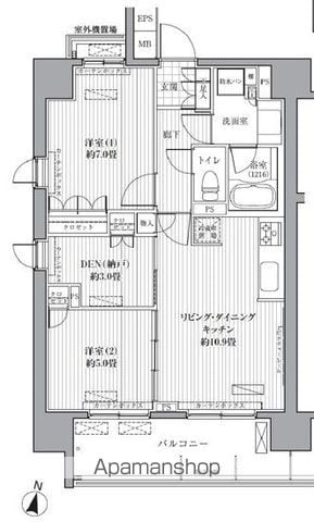 ラポール・エムズの間取り