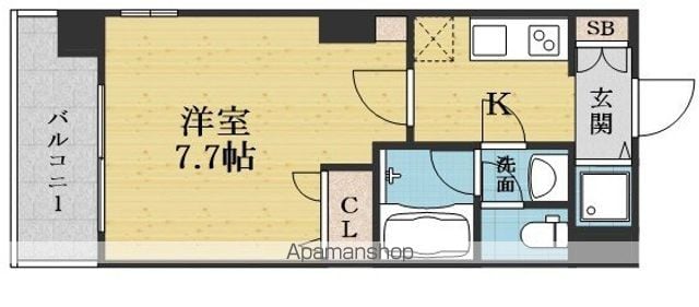 東明マンション新東の間取り写真