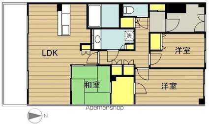 レーベンハイム戸田ソラリエ[3LDK/76.91m2]の間取図