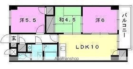 コーポラスＡＣ２[3LDK/59m2]の間取図