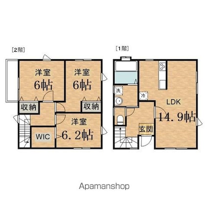 グランソフィアレイリー　Ｄ[3LDK/79.9m2]の間取図