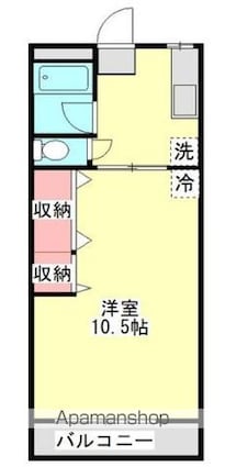 ウィローレヂデンス[1DK/31.4m2]の間取図
