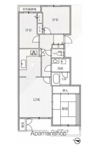 Ｔ’Ｓ　ＧＡＲＤＥＮ横浜反町 102 ｜ 神奈川県横浜市神奈川区中丸1-8（賃貸マンション3LDK・1階・77.10㎡） その2