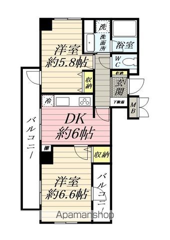 藤和シティコープ三ツ池の間取り写真