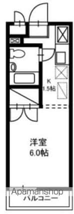アーバンライフ[1K/19.87m2]の間取図