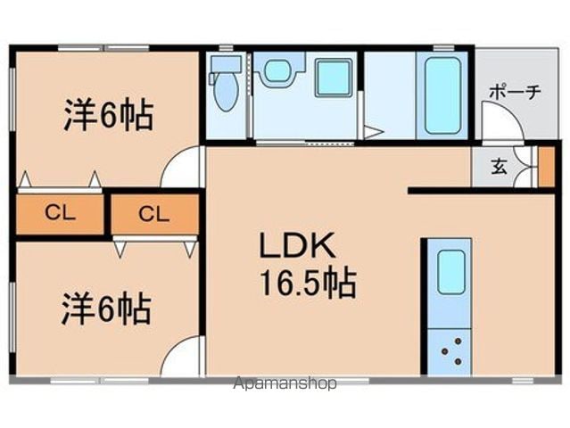 名鉄犬山線 江南駅 徒歩20分 1階建 築3年の間取り写真