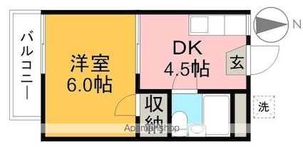 ハイツ　サン・エイト（１・２・３号）[1K/20m2]の間取図