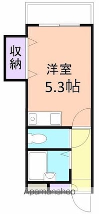 和歌山県和歌山市三木町堀詰[1K/24.48m2]の間取図