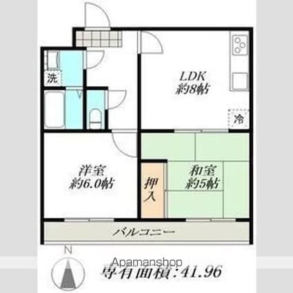 ＲＥＳＥＮＣＥ　ＳＨＩＮＮＩＳＨＩ[2LDK/41.96m2]の間取図
