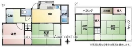出島戸建（１８－６）[4DK/65.89m2]の間取図