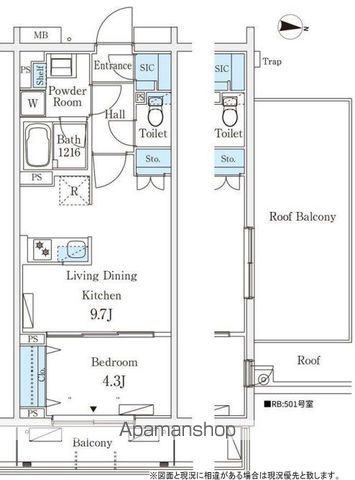 【杉並区堀ノ内のマンションの間取り】