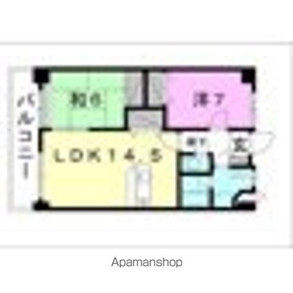 フォーレスト２[2LDK/63.61m2]の間取図