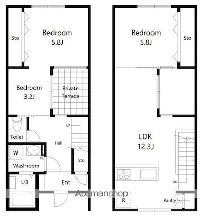 Ｇａｒｄｅｎ　Ｔｅｒｒａｃｅ[3LDK/69.01m2]の間取図