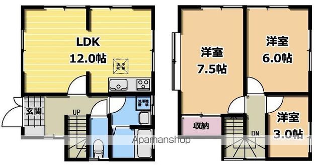 【渡辺邸の間取り】