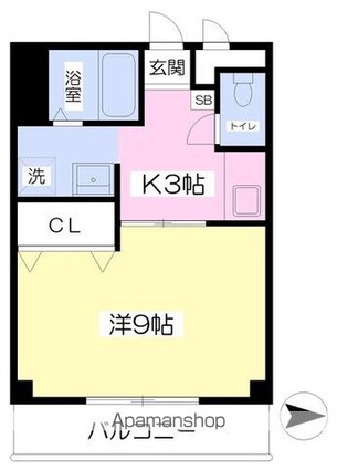 シェールＹ’ｓ[1K/29m2]の間取図
