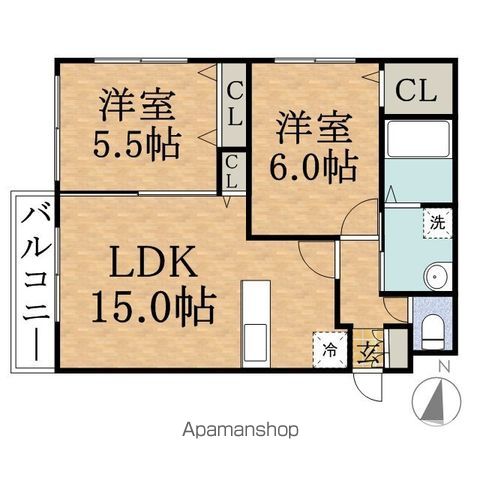 モルティーニ南円山の間取り写真