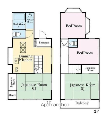 【横浜市南区大岡１丁目戸建の間取り】