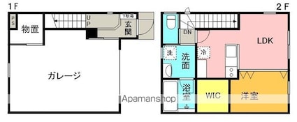 Ｃｉｅｌ　Ｂｌｕｅ[1LDK/70.79m2]の間取図