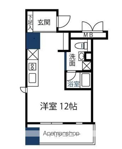 （仮）ＬＩＦＥ　ＧＲＡＮＤＥ　ＨＡＫＡＴＡ 801 ｜ 福岡県福岡市博多区住吉２丁目16-16（賃貸マンション1R・8階・29.96㎡） その2